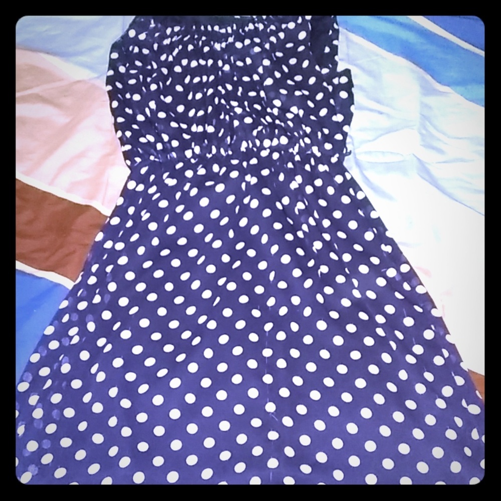 A polka dotted dress